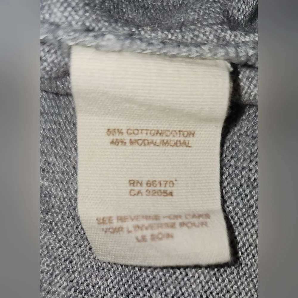 Free People Gray Military Button Front Fit & Flare Sweater Dress Jacket Sz S - Picture 14 of 16